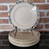 Set of 8 Moulin des Loups dessert plates