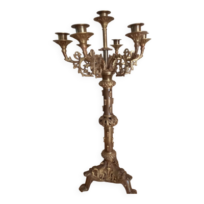 Candélabre en bronze style Louis XVl