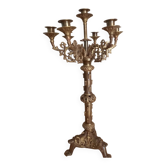 Large bronze chandelier in the Louis XVI style.