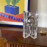 Sandro Petti, sculptural lucite table lamp, Maison Jansen France 1970s