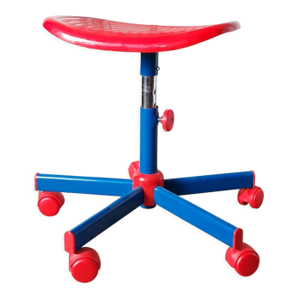 Tabouret à roulettes