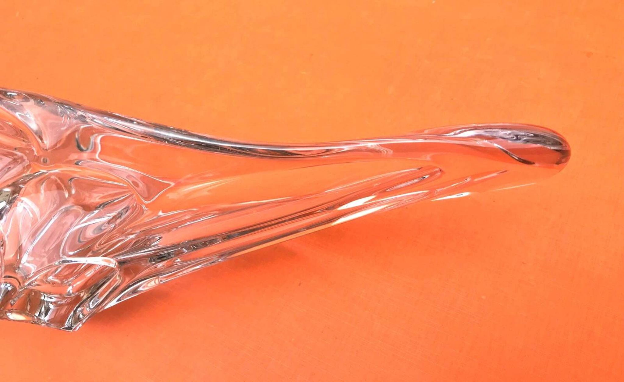 1970s Fruit bowl / Centrepiece transparent glass