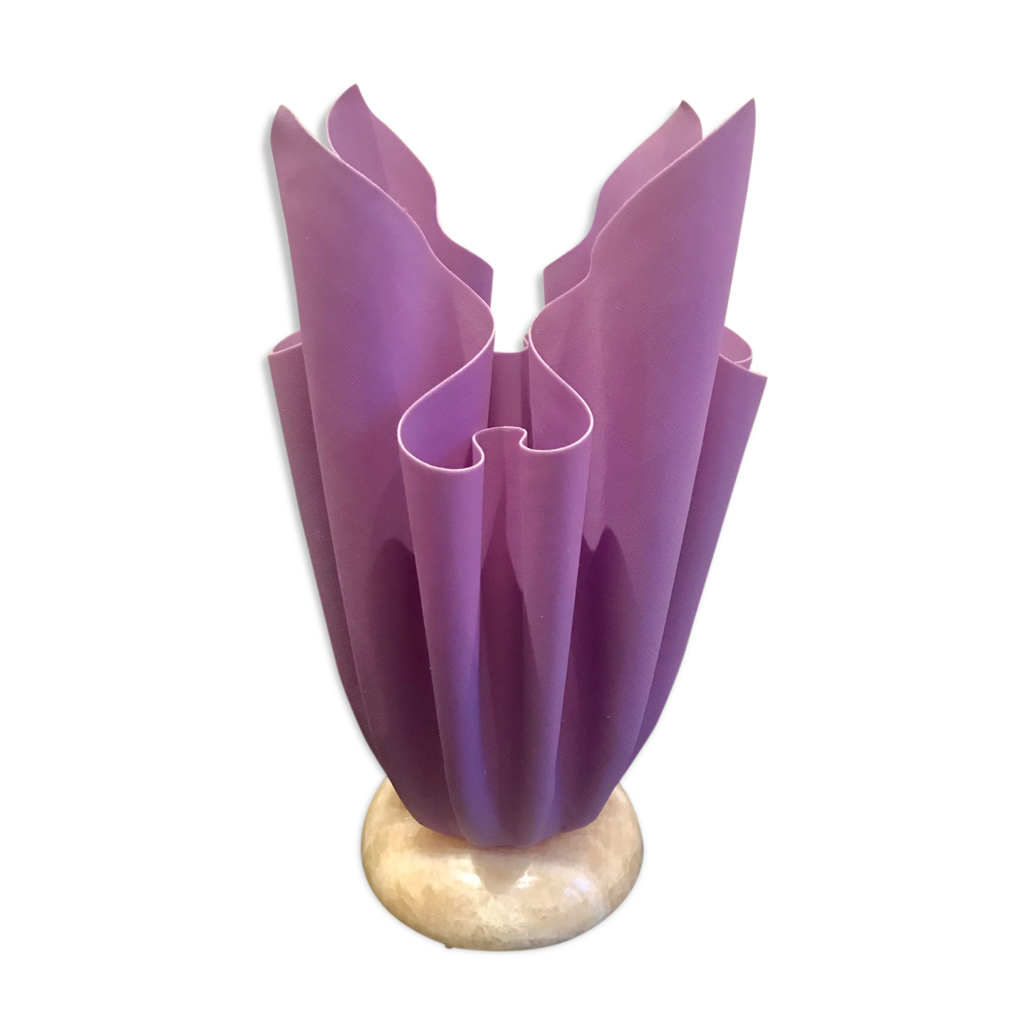 Purple draped lamp
