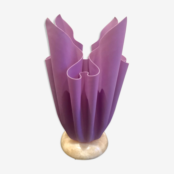 Purple draped lamp