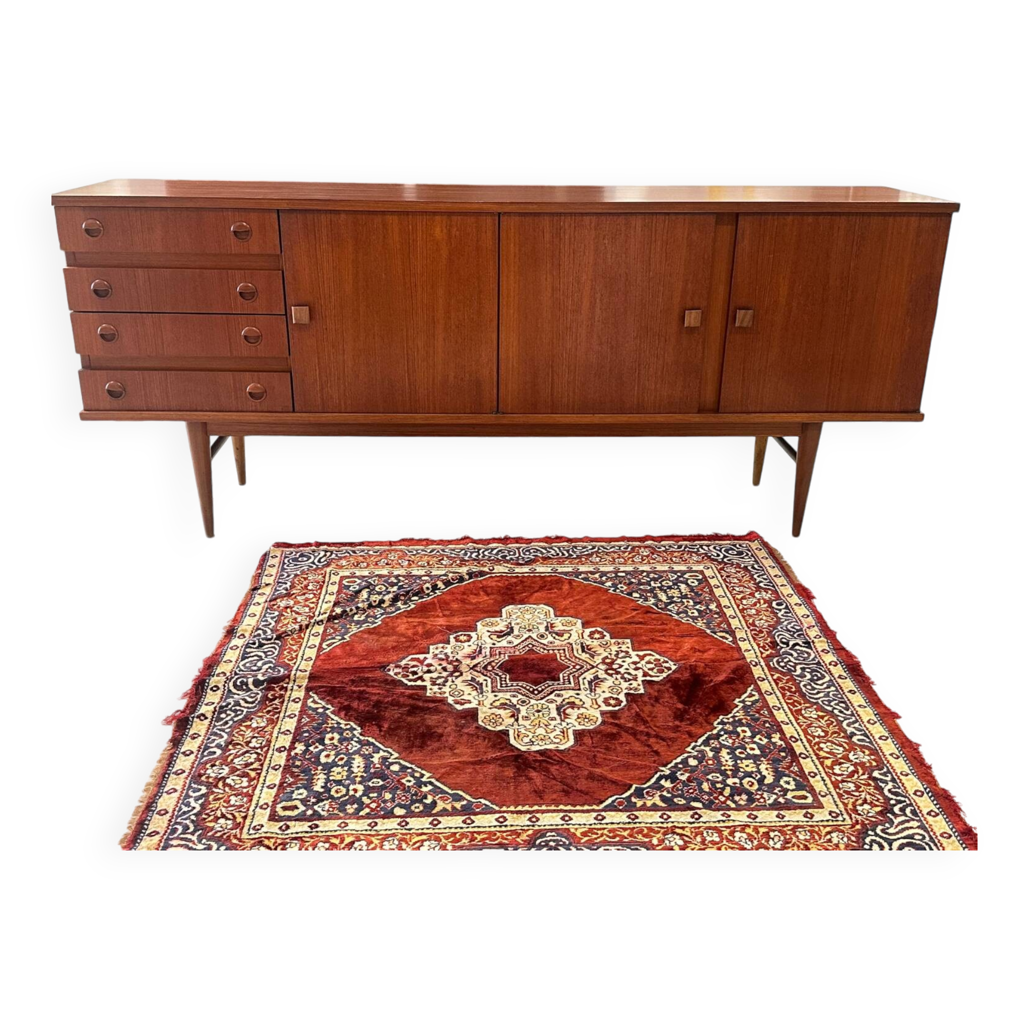 Scandinavian teak sideboard, 1960s