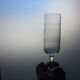 8 champagne flutes in crystal engraved in relief model Matignon