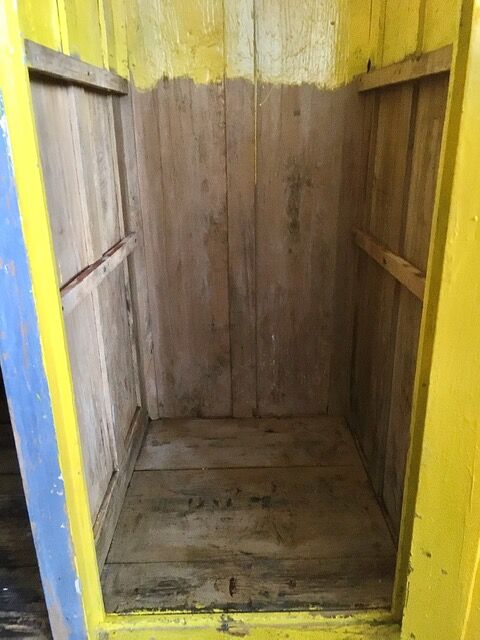 Old wooden cabinet 2 doors