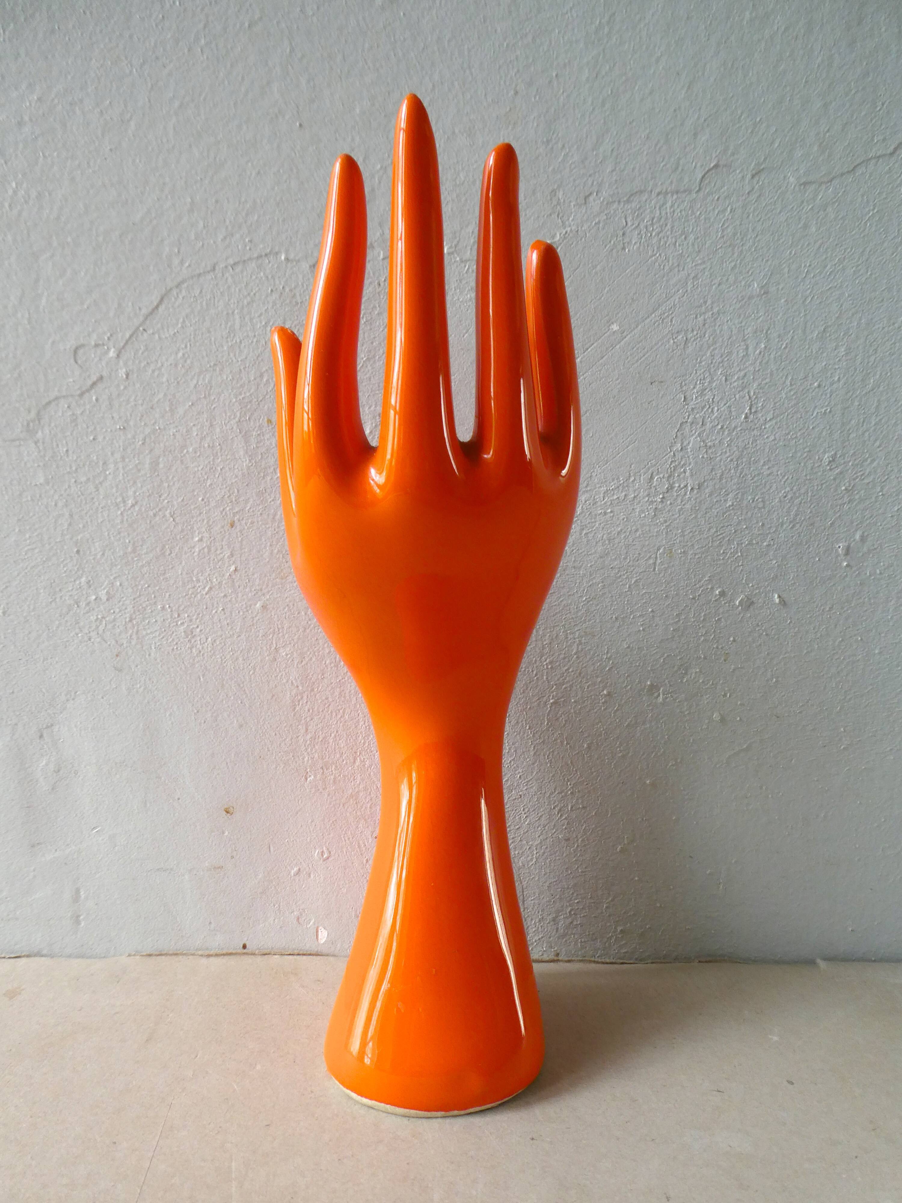 Hand ring sizer, praticality ceramic orange