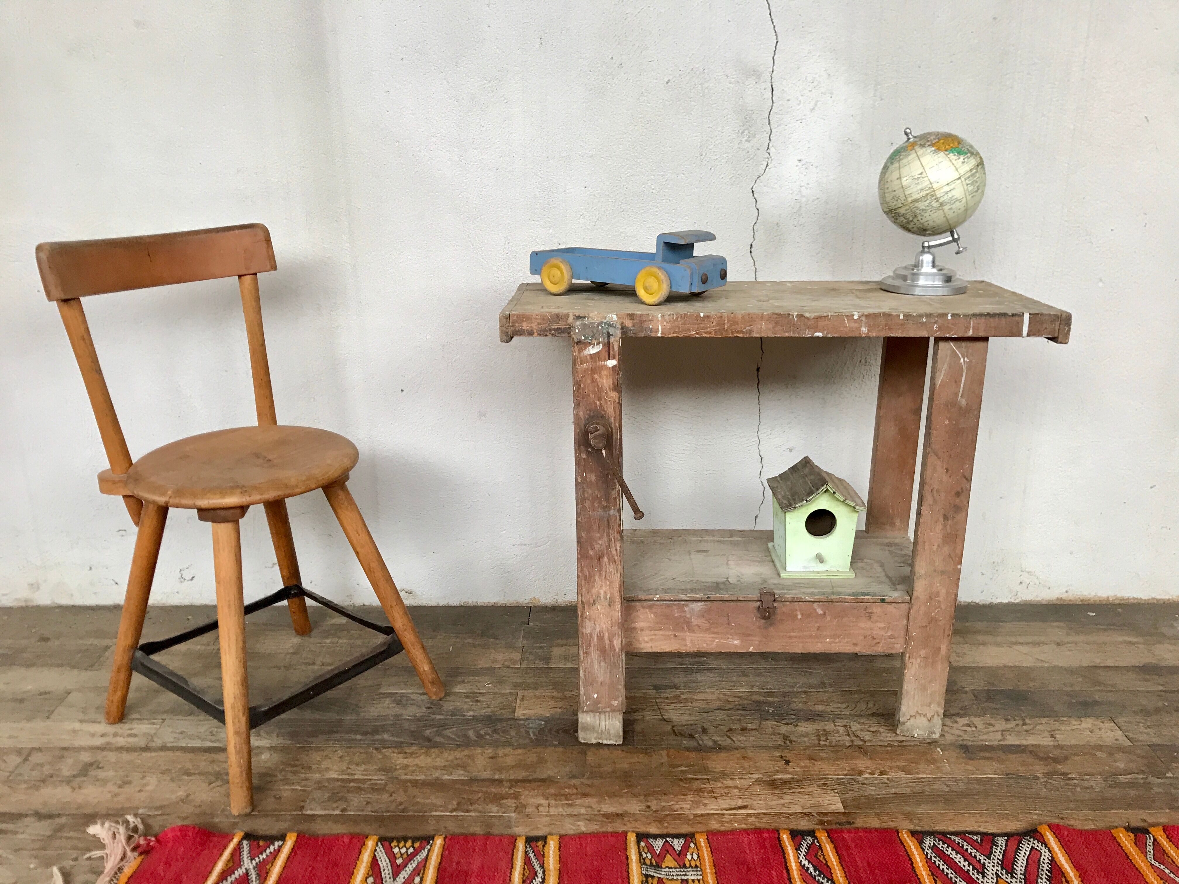 Former 1950 vintage children's workbench