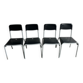 Set of 4 Calligaris dining chairs, Italy, 1990s.