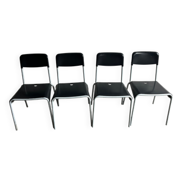 Set of 4 Calligaris dining chairs, Italy, 1990s.