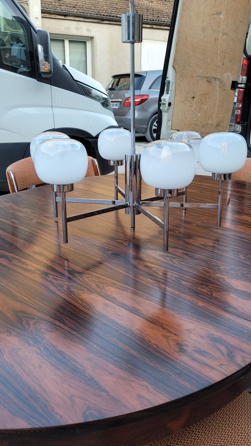 Gaetano Sciolari style designer chandelier, 1970s