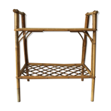 Small table in vintage rattan