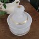 Pot with lid in opaline
