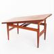 Teak table "Elevator" vintage designed by Kai Kristiansen for VMMobler. Denmark, 1960s.