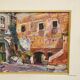 Oil painting by Alexander Michael from the market of S. Felice Circeo, 1983.