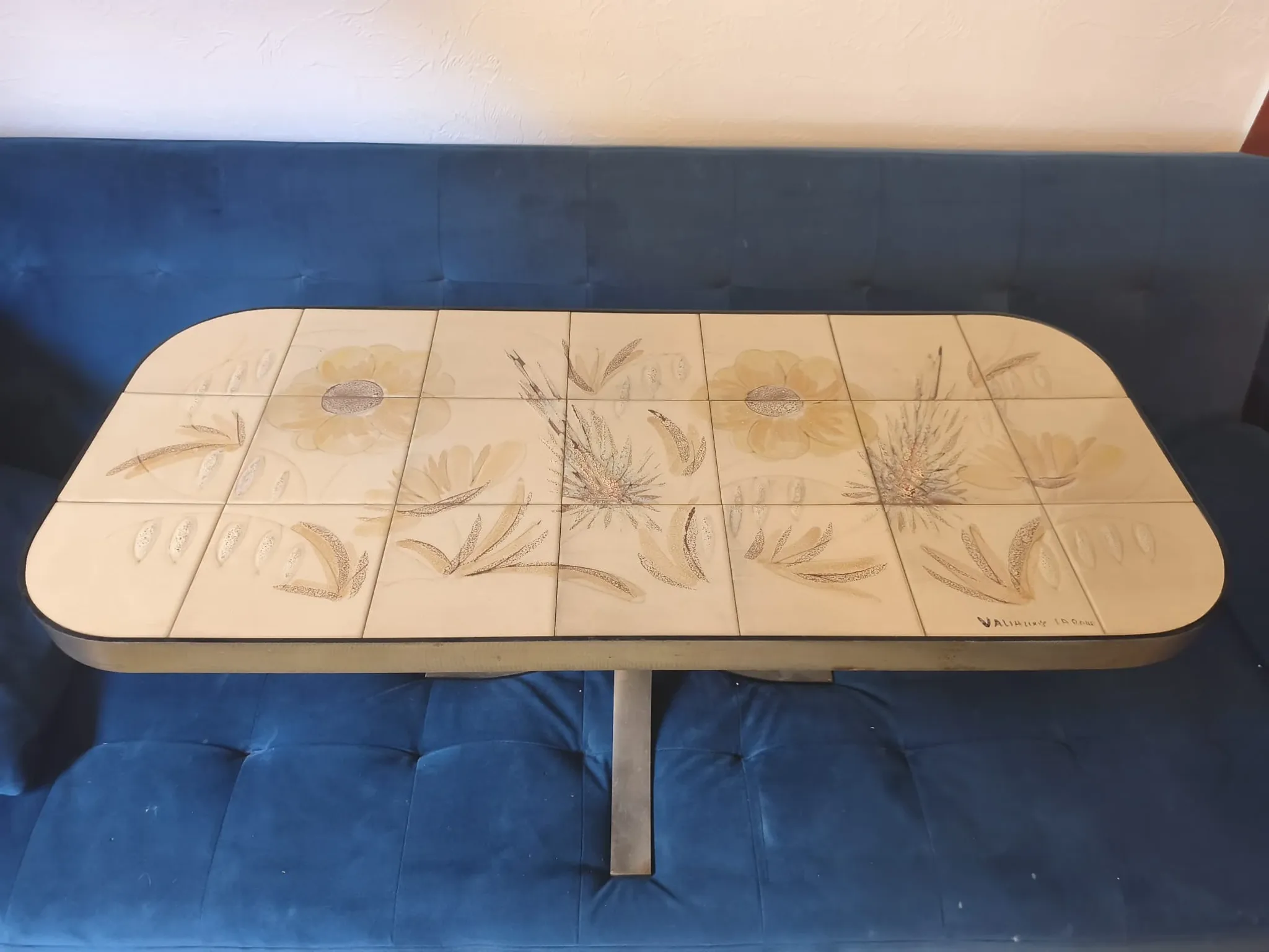 Vallauris coffee table "The Wheel"