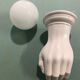 Ceramic hand wall lamp