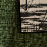 1960 modernist photo mounted on a wooden panel