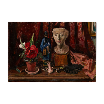Nature morte au chinois et au masque égyptien - Georges Pacouil