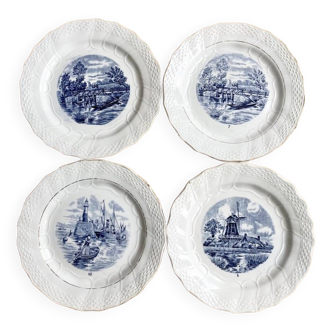 Assiettes Moulin des Loups DELFT