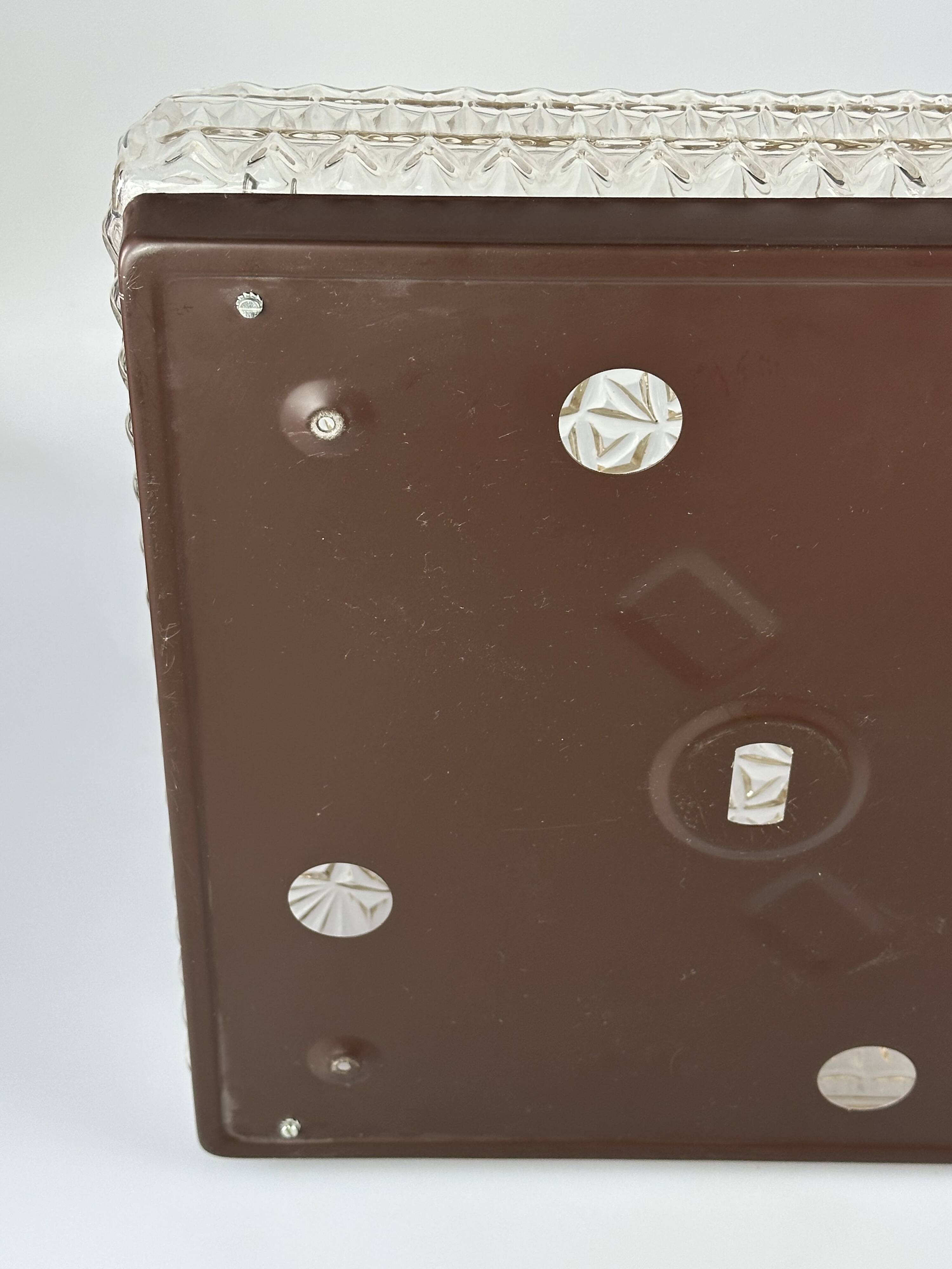 XXL 1960s/70s Plastic Ceiling Lamp by Ridi Leuchten Germany