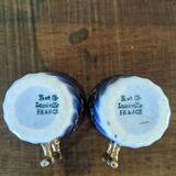 Two Luneville coffee cups