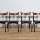 Mid Century Rosewood Dining Chairs by  H. P. Hansen for Randers Møbelfabrik, 1960s, Set of 4