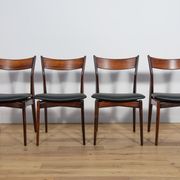 Mid Century Rosewood Dining Chairs by  H. P. Hansen for Randers Møbelfabrik, 1960s, Set of 4