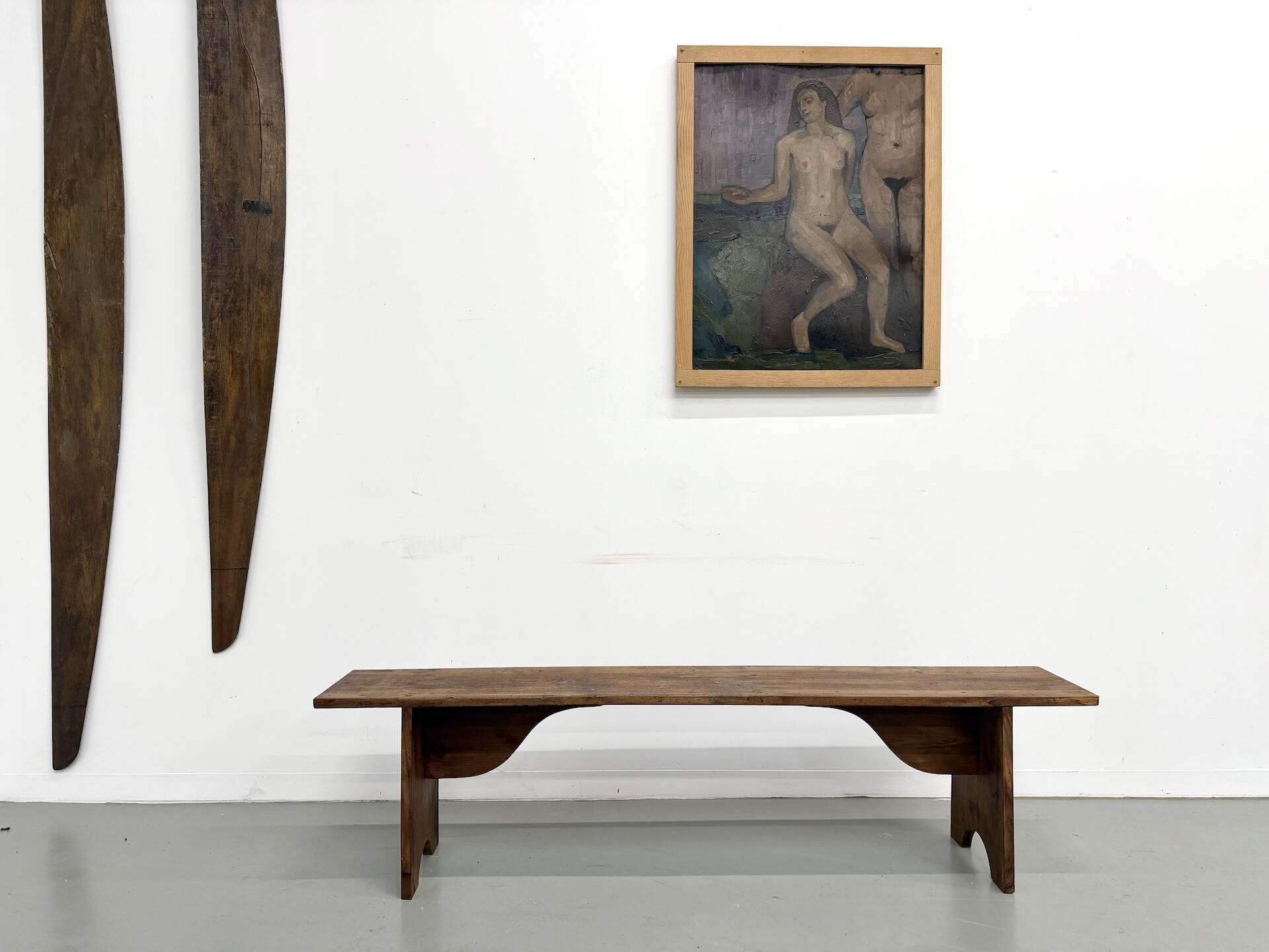 Restored Pine Farm Bench