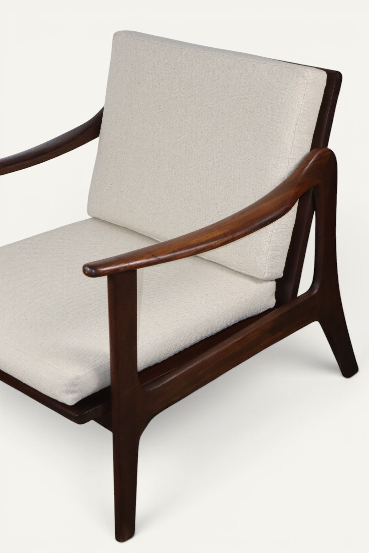 Scandinavian lounge chair in solid teak, 1960s