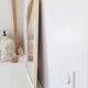 Beige bevelled and moulded mirror