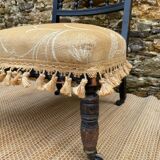 Chaise à nourrice stylé victorien , chauffeuse fin XIXe