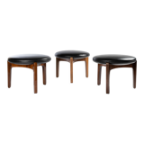 3 tabourets tripodes de Uno & Osten Kristiansson