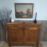 Low wooden sideboard