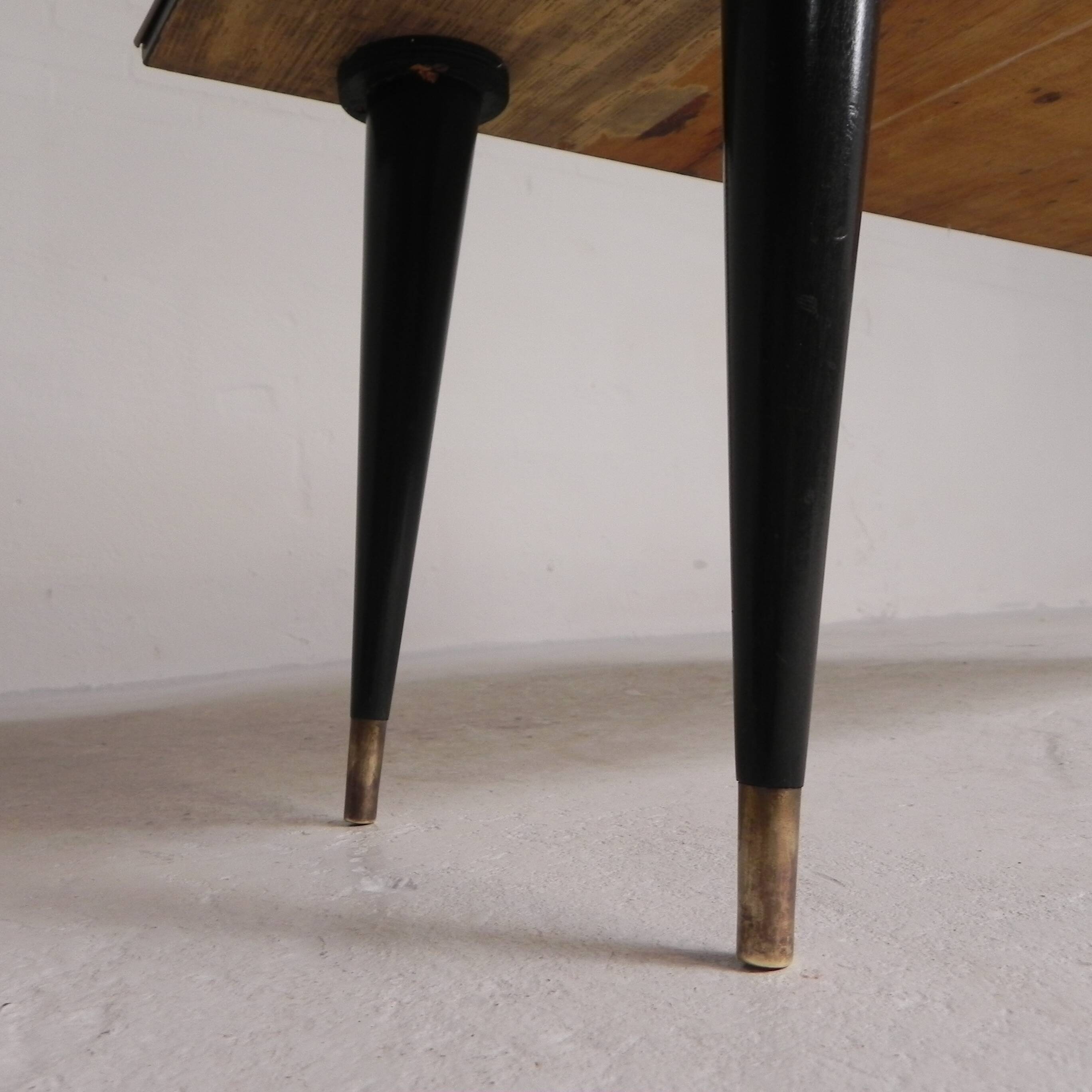 Vintage sideboard with tapered legs, 1950s.