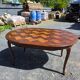 Extendable table in Louis XV style in oak (2 extensions)
