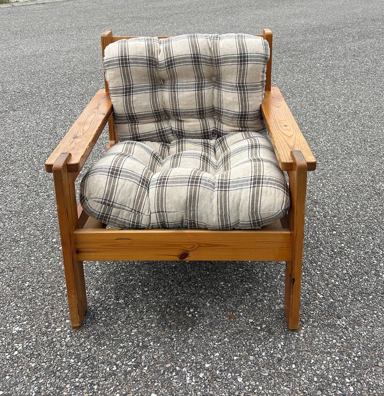 70s brutalist armchair