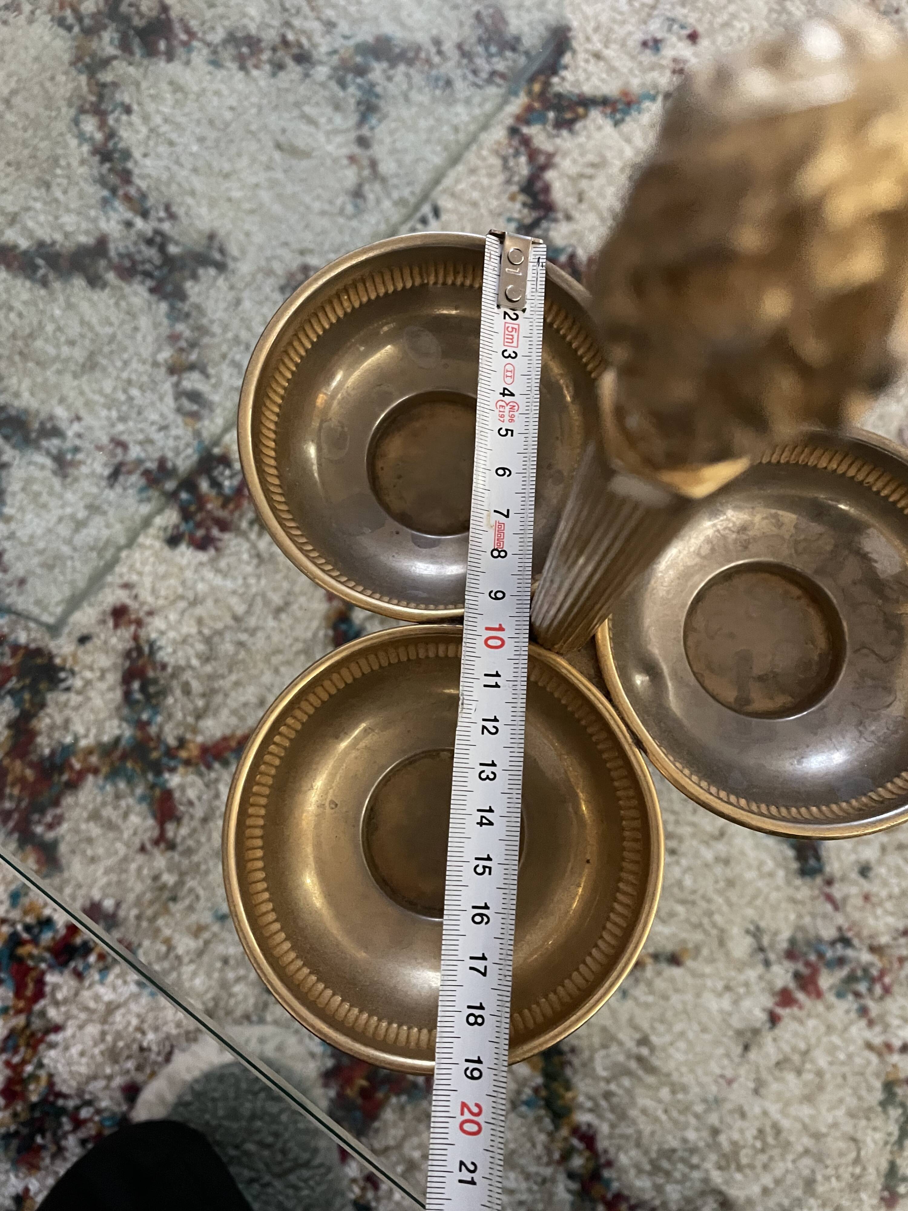 Vintage brass gold aperitif server