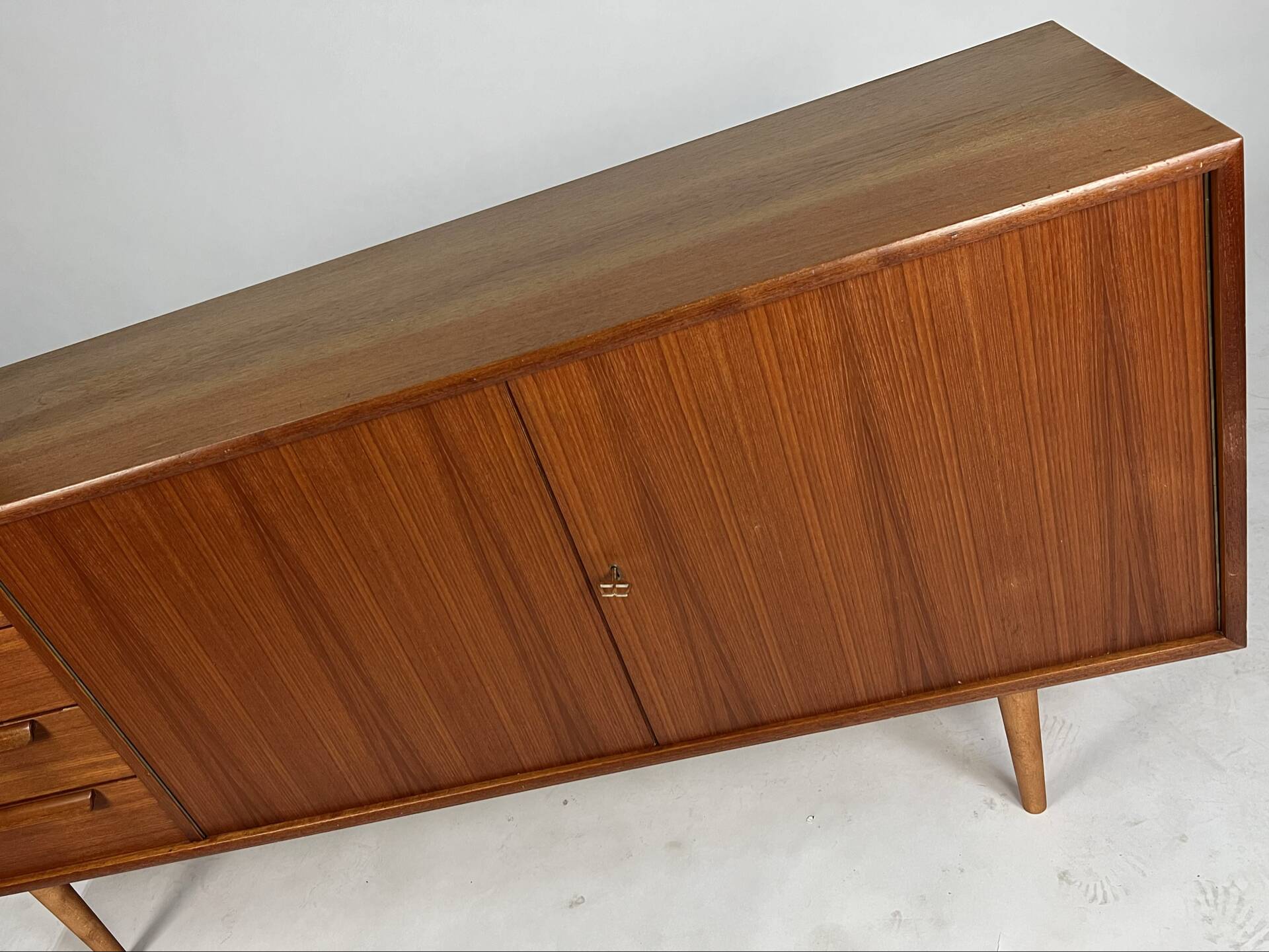 Mid-century teak sideboard by Georg Satink for WK Möbel 60s vintage