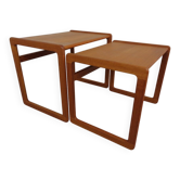 Danish Teak Nesting Tables from Korup Stolefabrik, 1960s, Set of 2