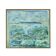 Abstract impressionism painting - Turquois Town with Animals