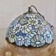 Suspension florale en pate de verre Tiffany
