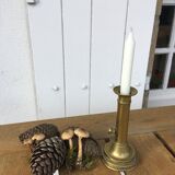 Brass pusher candle holder