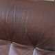 Brown leather 3-seater sofa, Sven Ellekaer for Skipper, 1982.