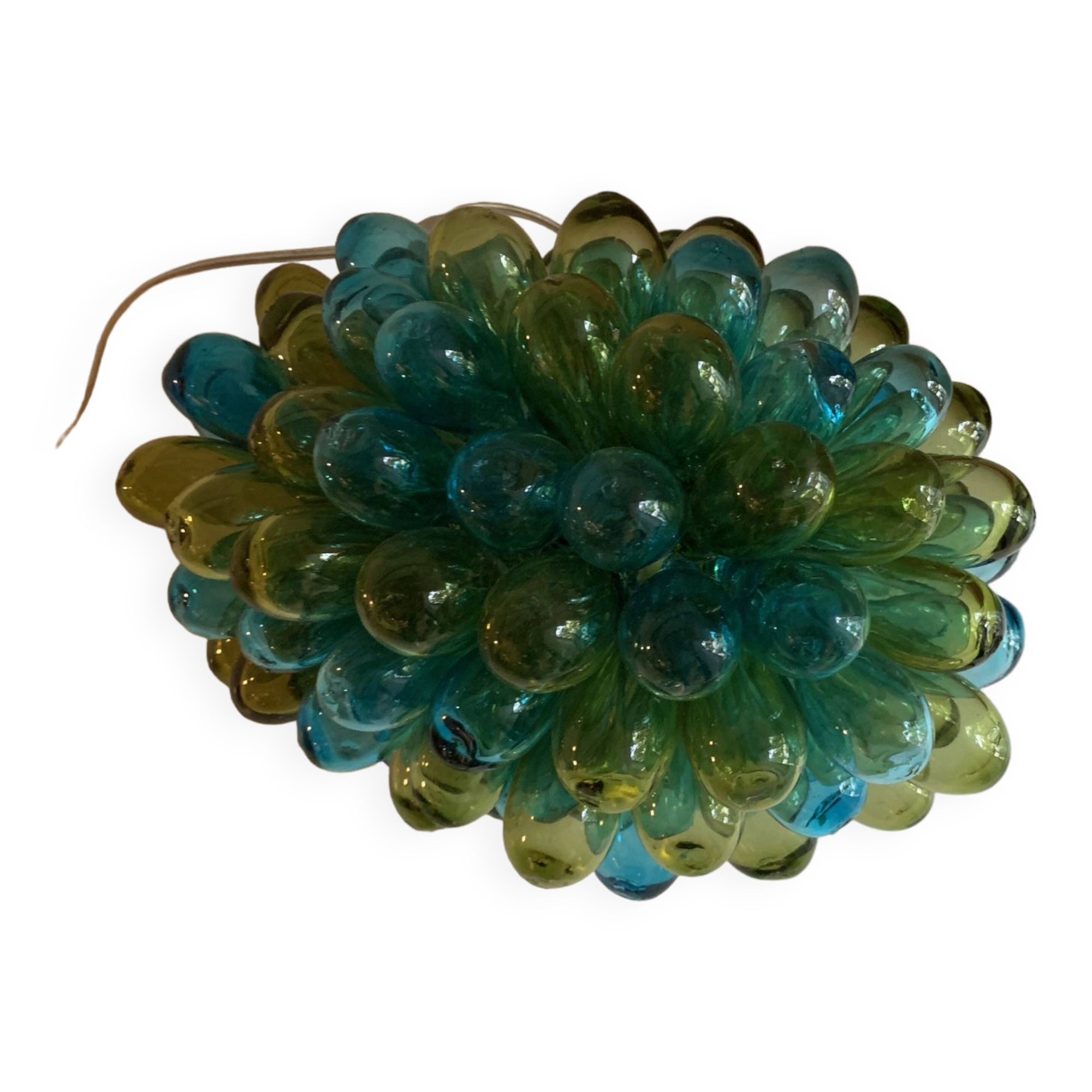 “Cluster” table lamp in blown glass from Syria