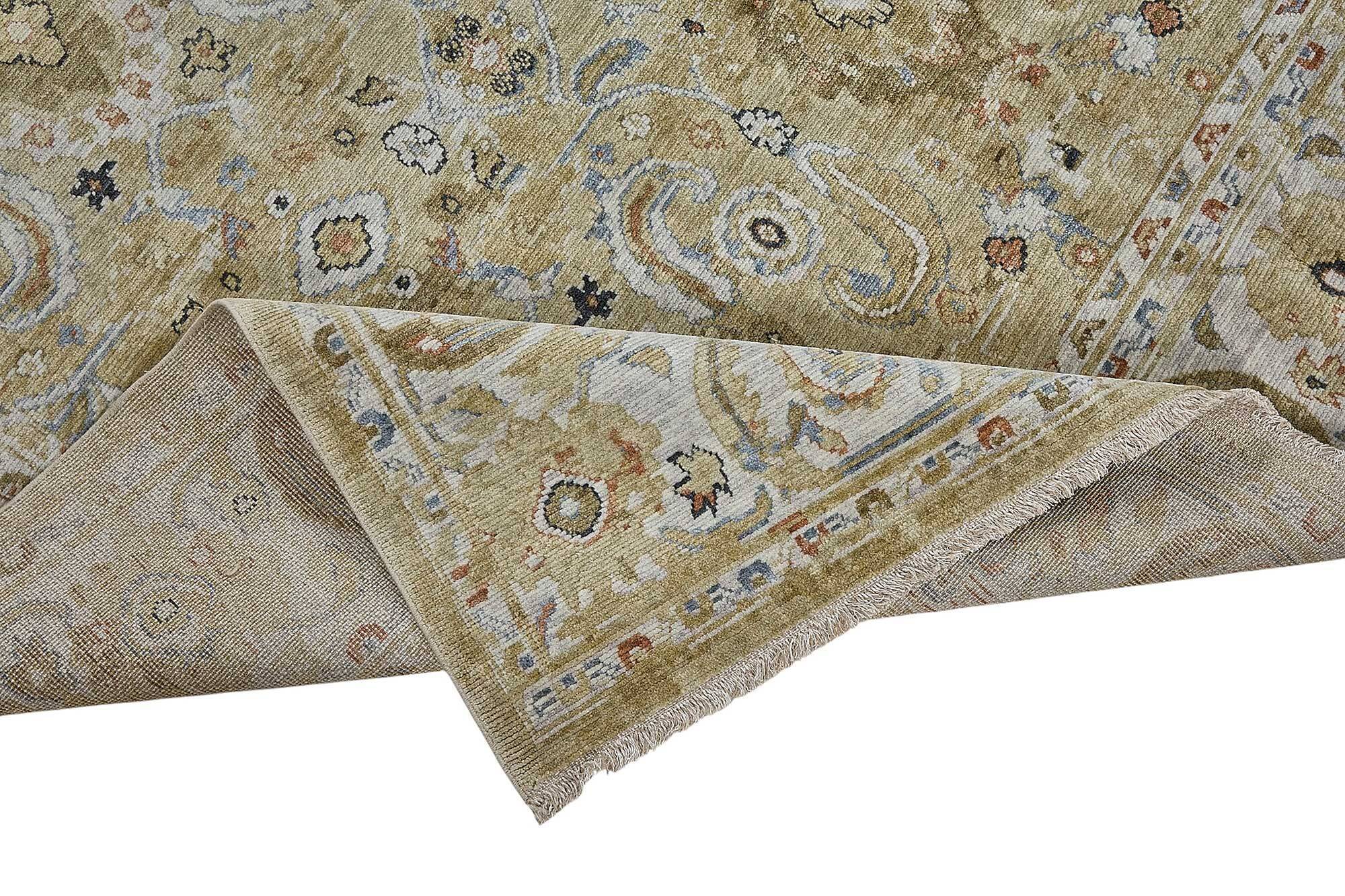 Turkish Handcrafted Loom Oushak Rug 207 cm x 294 cm