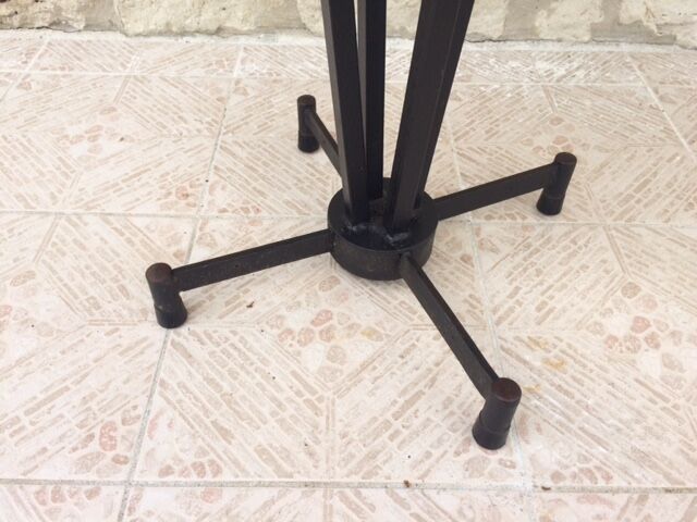 Bistro table with foot vintage cast iron