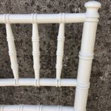 White wooden chairs