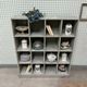 Large distressed wooden locker cabinet (renovated)